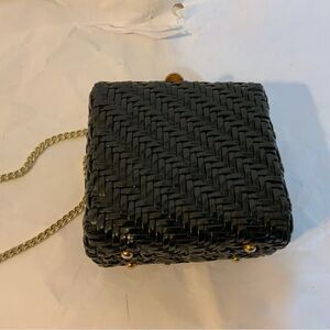walberg bag woven box black chain strap